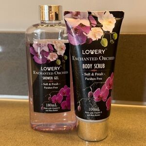 Lovery Enchanted Orchid Shower Gel and Body Scrub
